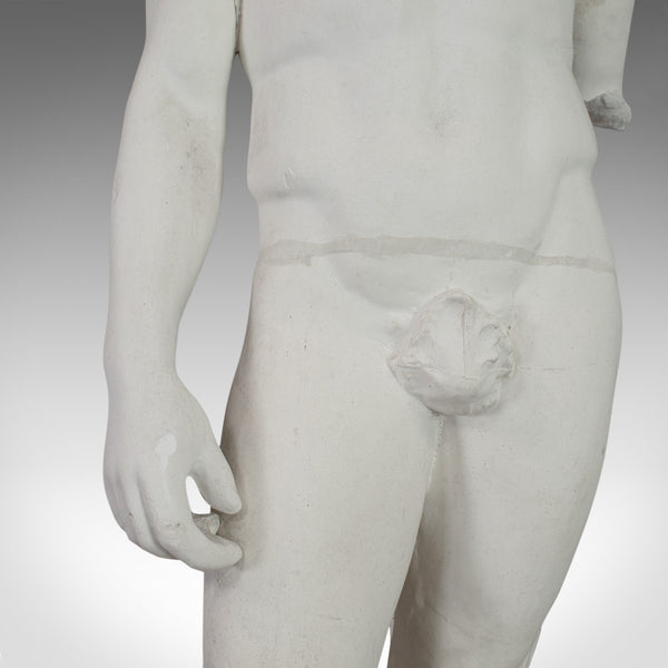Vintage Male Statue, English, Plaster, Pose, Mournful, Classical Taste, C20th - London Fine Antiques