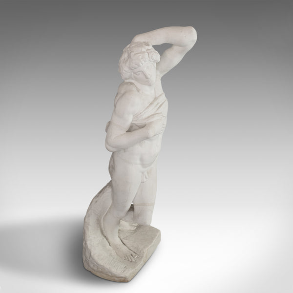 Vintage Statue, Classical Taste, English, Plaster, Male Figure, Display, C20th - London Fine Antiques