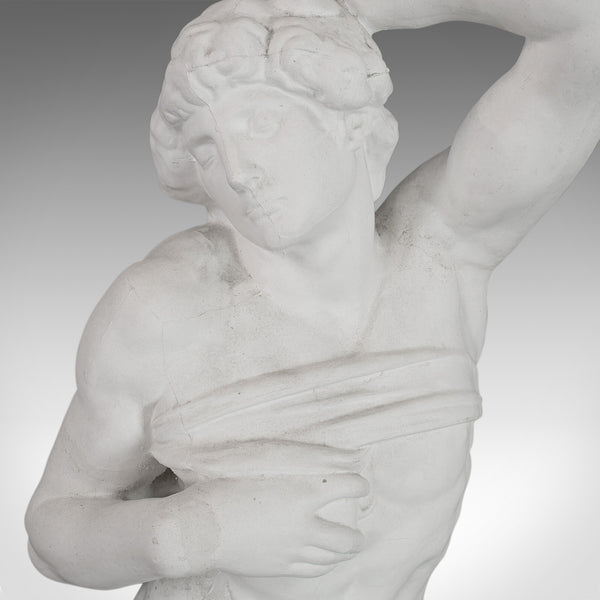 Vintage Statue, Classical Taste, English, Plaster, Male Figure, Display, C20th - London Fine Antiques