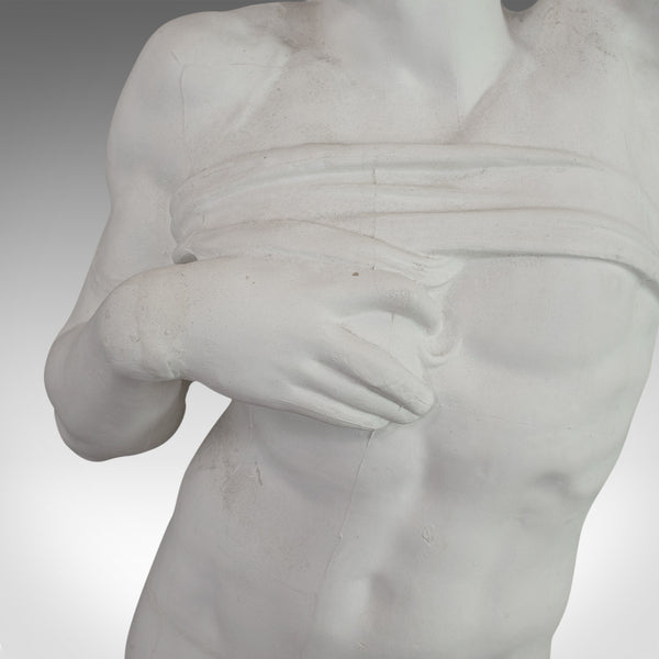Vintage Statue, Classical Taste, English, Plaster, Male Figure, Display, C20th - London Fine Antiques
