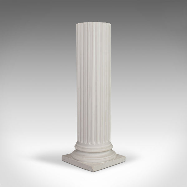 Vintage Fluted Column Base, English, Architectural, Plaster, Doric, Classical - London Fine Antiques