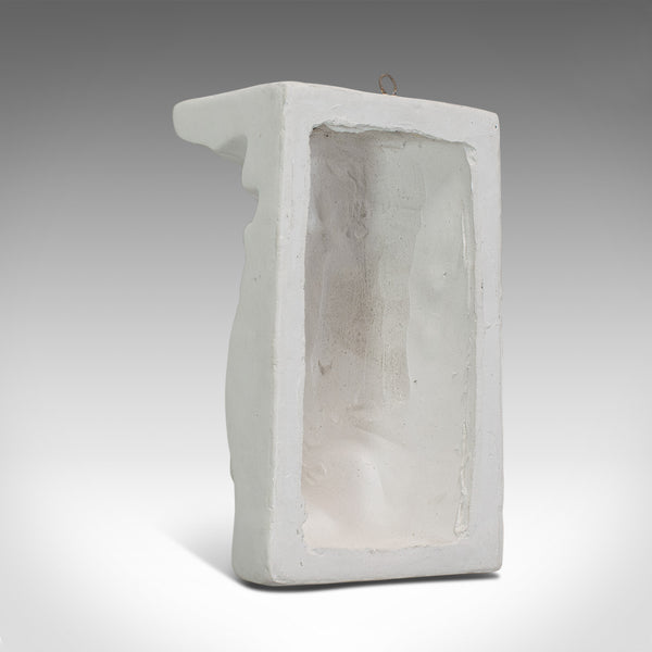 Vintage Portrait Sculpture, English, Plaster, Haut Relief, Nose, 20th Century - London Fine Antiques