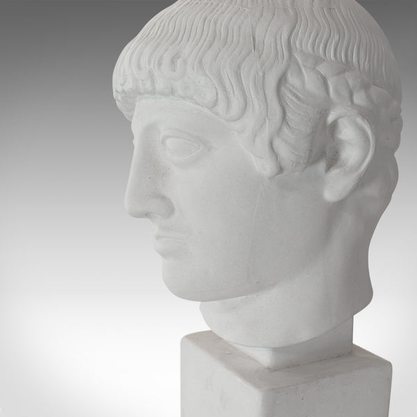 Vintage Male Bust, English, Plaster, Statue, Apollo, Greek Mythology, Classical - London Fine Antiques