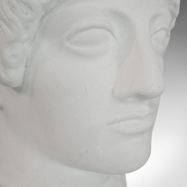 Vintage Male Bust, English, Plaster, Statue, Apollo, Greek Mythology, Classical - London Fine Antiques