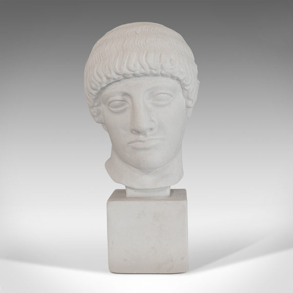 Vintage Male Bust, English, Plaster, Statue, Apollo, Greek Mythology, Classical - London Fine Antiques