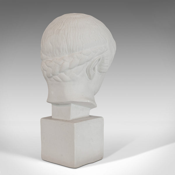Vintage Male Bust, English, Plaster, Statue, Apollo, Greek Mythology, Classical - London Fine Antiques