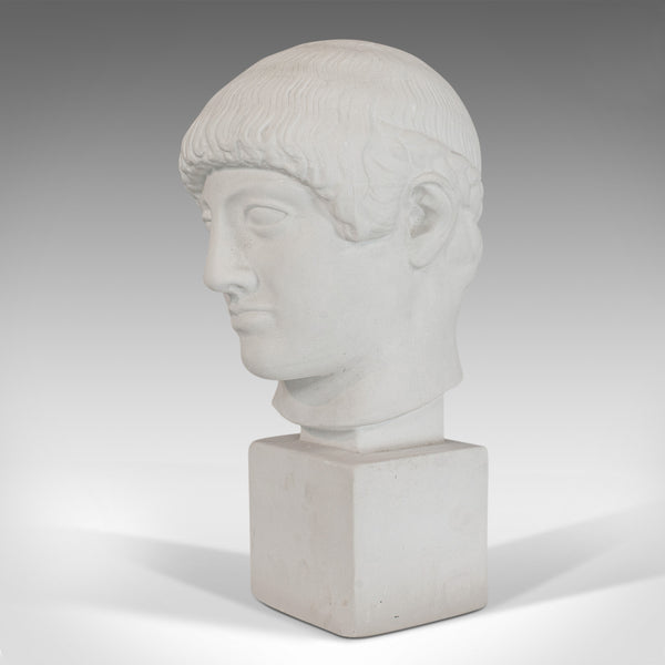 Vintage Male Bust, English, Plaster, Statue, Apollo, Greek Mythology, Classical - London Fine Antiques