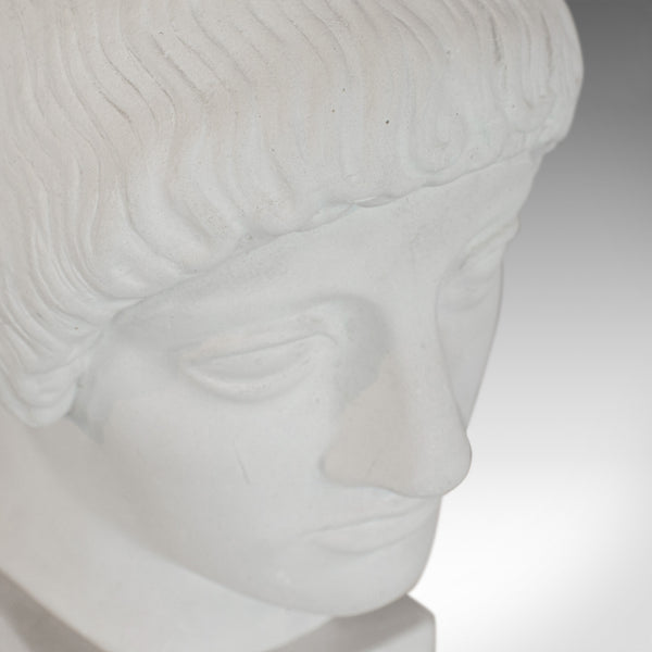 Vintage Male Bust, English, Plaster, Statue, Apollo, Greek Mythology, Classical - London Fine Antiques