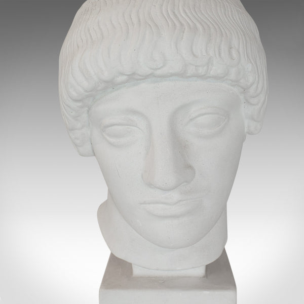 Vintage Male Bust, English, Plaster, Statue, Apollo, Greek Mythology, Classical - London Fine Antiques