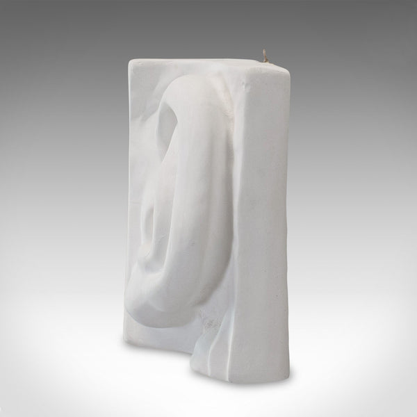 Vintage Ear Sculpture, English, Plaster, Haut Relief, Anatomical Portrait, C20th - London Fine Antiques