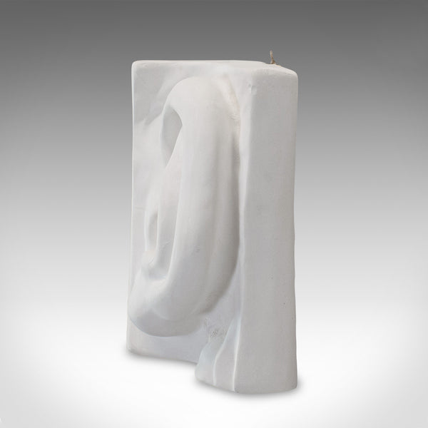 Vintage Ear Sculpture, English, Plaster, Haut Relief, Anatomical Portrait, C20th - London Fine Antiques