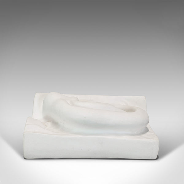 Vintage Ear Sculpture, English, Plaster, Haut Relief, Anatomical Portrait, C20th - London Fine Antiques