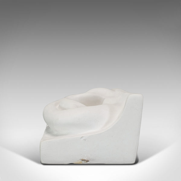 Vintage Ear Sculpture, English, Plaster, Haut Relief, Anatomical Portrait, C20th - London Fine Antiques