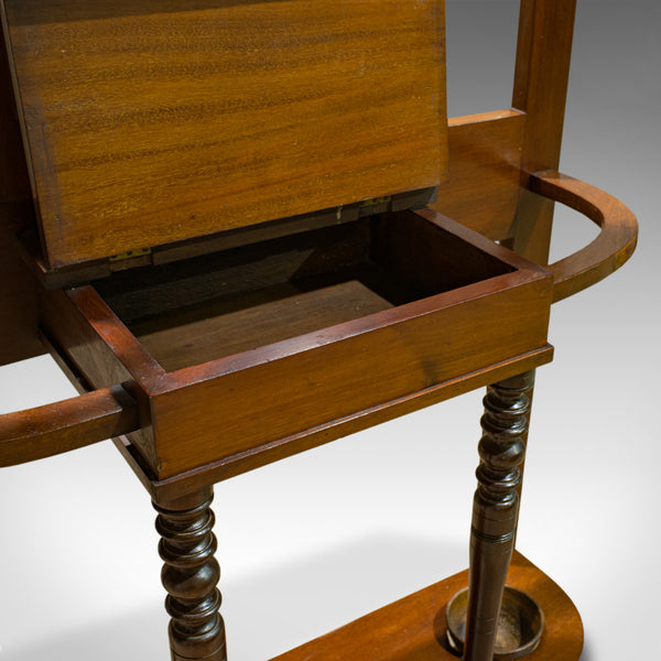 Antique Hall Stand, English, Walnut, Stick, Coat, Hat Stand, Edwardian, C.1910 - London Fine Antiques