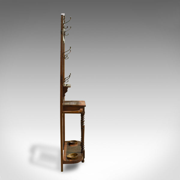 Antique Hall Stand, English, Walnut, Stick, Coat, Hat Stand, Edwardian, C.1910 - London Fine Antiques
