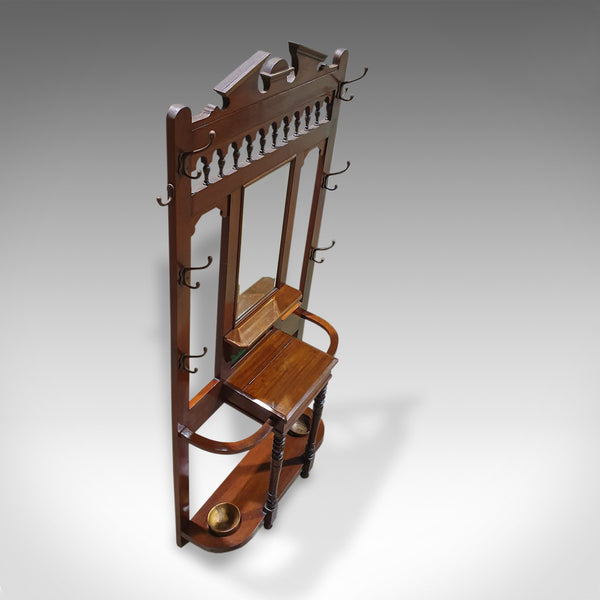 Antique Hall Stand, English, Walnut, Stick, Coat, Hat Stand, Edwardian, C.1910 - London Fine Antiques