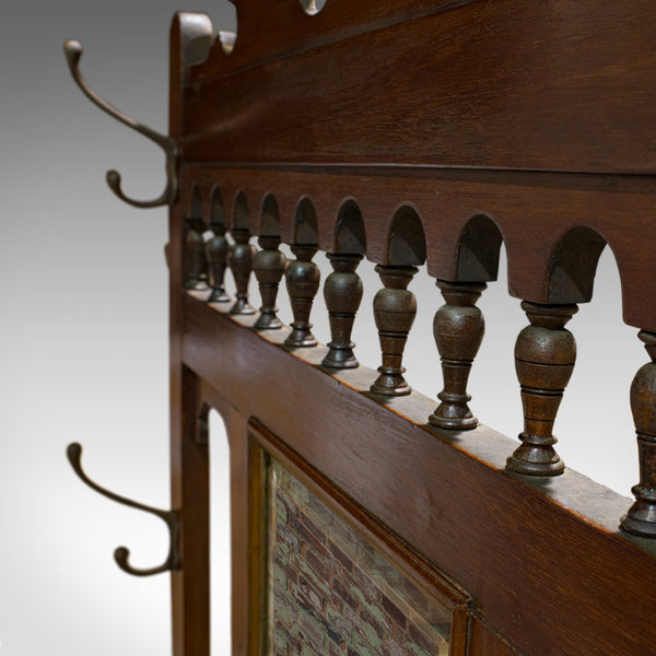 Antique Hall Stand, English, Walnut, Stick, Coat, Hat Stand, Edwardian, C.1910 - London Fine Antiques