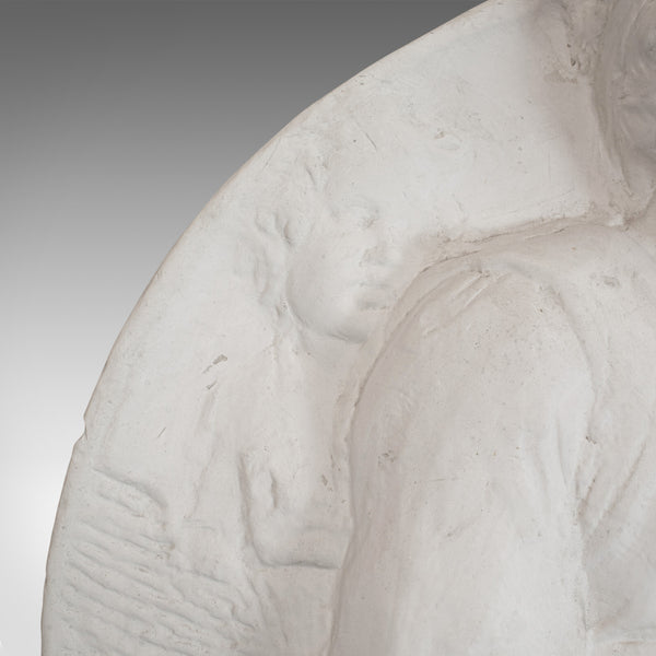 Plaster Cast Bas-Relief Portrait Pitti Tondo, Virgin and Child by Michelangelo - London Fine Antiques