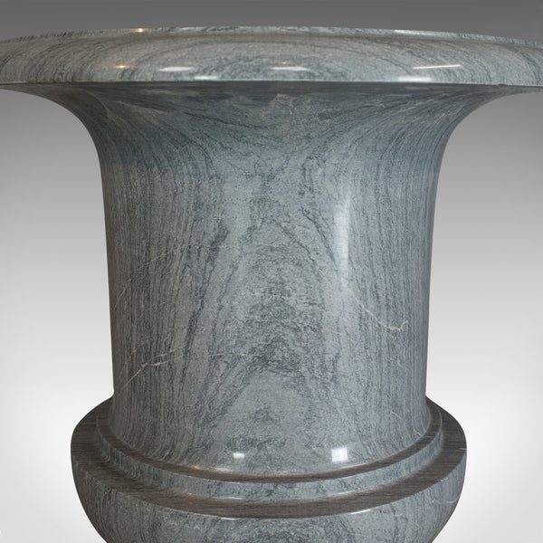 Vintage Decorative Vase, English, Platinum Striata Marble, Baluster Urn, C.20th - London Fine Antiques