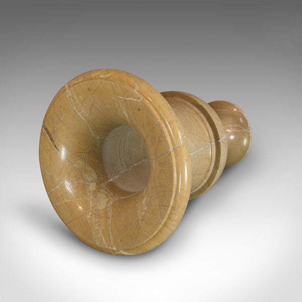 Vintage Ornamental Baluster Urn, English, Golden Pearl Marble, Decorative, Vase - London Fine Antiques
