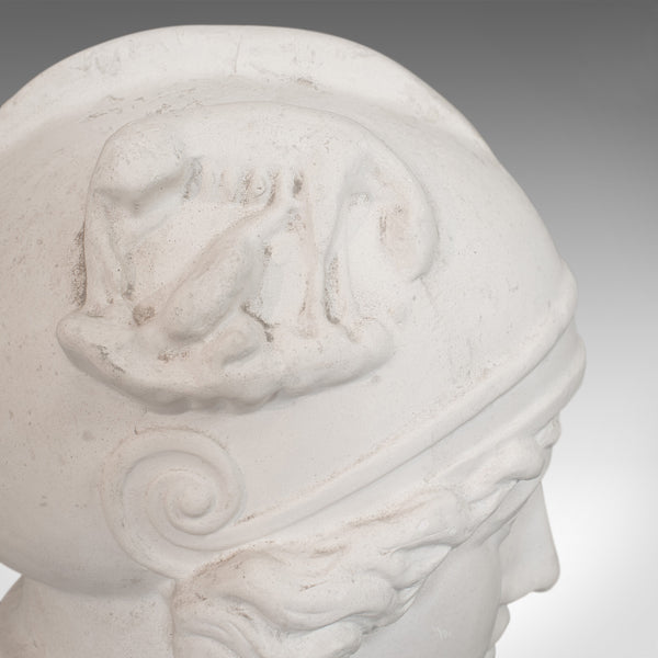 Vintage Ornamental Bust, English, Plaster, Portrait, Roman Woman, 20th Century - London Fine Antiques