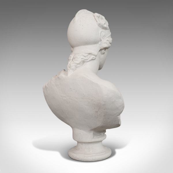 Vintage Ornamental Bust, English, Plaster, Portrait, Roman Woman, 20th Century - London Fine Antiques