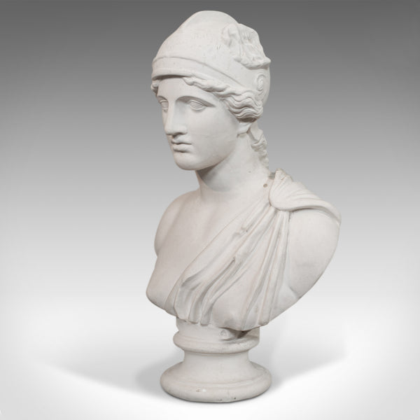Vintage Ornamental Bust, English, Plaster, Portrait, Roman Woman, 20th Century - London Fine Antiques