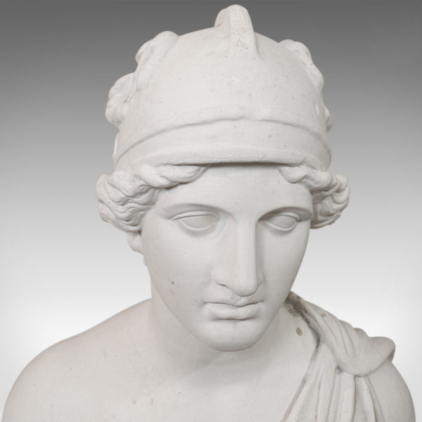 Vintage Ornamental Bust, English, Plaster, Portrait, Roman Woman, 20th Century - London Fine Antiques
