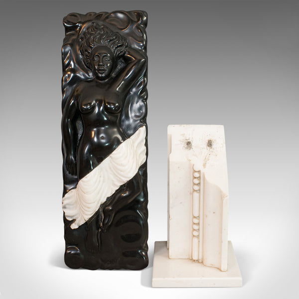 Vintage Decorative Sculpture, English, Marble, Female, Ornament, D. Hurley - London Fine Antiques
