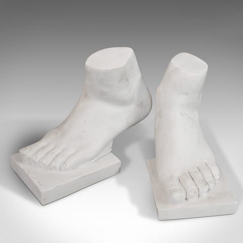 'Strictly 2 Left Feet' Pair Of, Vintage, Ornament, Bookends, Marble, Decorative - London Fine Antiques