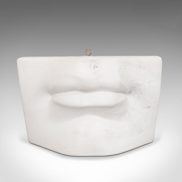 Vintage Mouth Ornament, English, Plaster, High Relief, Portrait, Study, C.20th - London Fine Antiques
