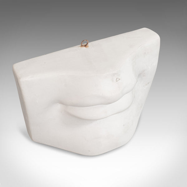 Vintage Mouth Ornament, English, Plaster, High Relief, Portrait, Study, C.20th - London Fine Antiques