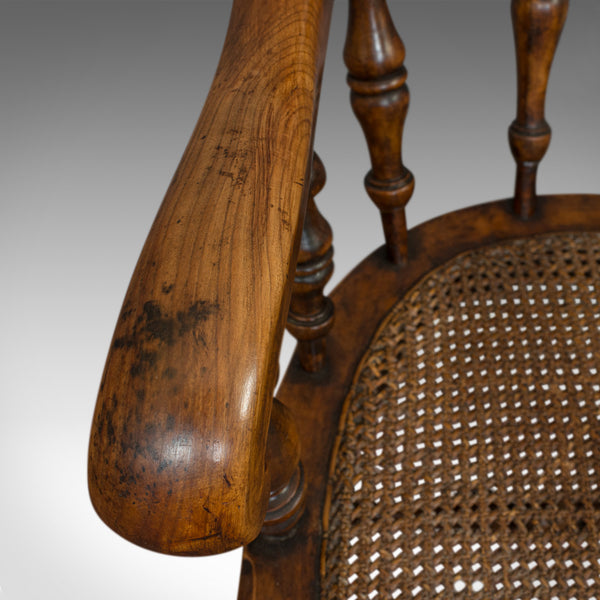 Antique Windsor Chair, English, Beech, Armchair, Bergere, Victorian, Circa 1880 - London Fine Antiques