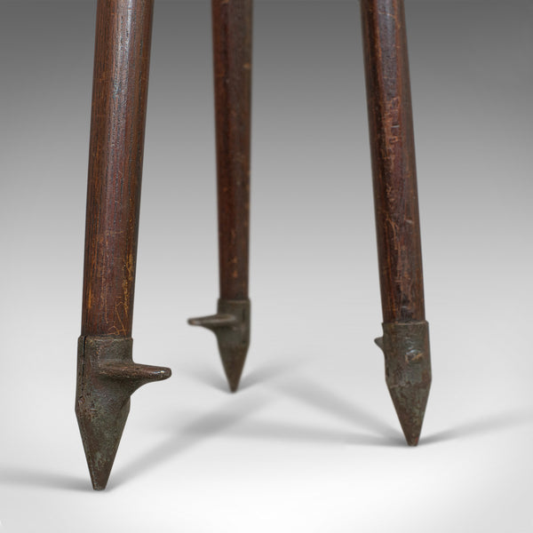 Vintage Telescope Tripod, English, Oak, Bronze, Support Stand, 20th Century - London Fine Antiques