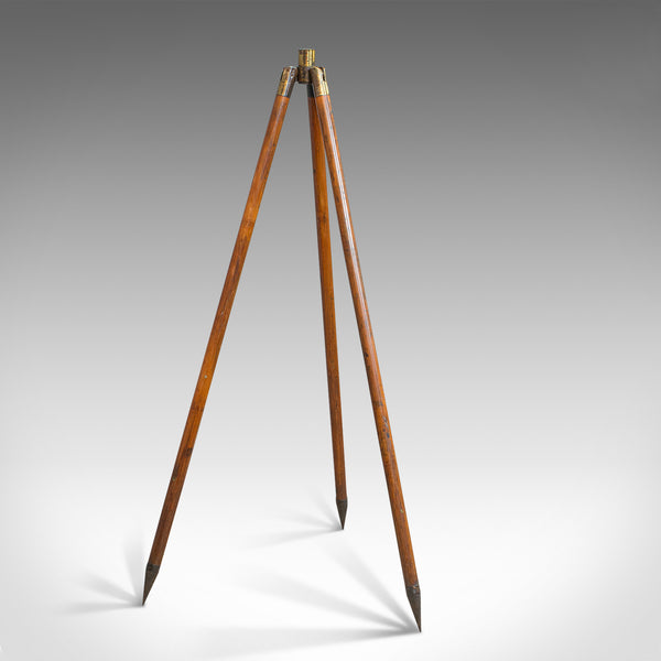 Compact Vintage Tripod, English, Bamboo, Brass, Telescope Stand, 20th Century - London Fine Antiques