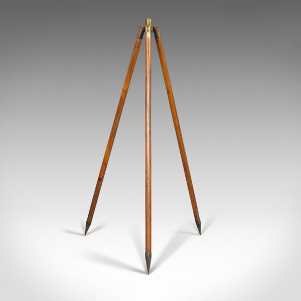 Compact Vintage Tripod, English, Bamboo, Brass, Telescope Stand, 20th Century - London Fine Antiques