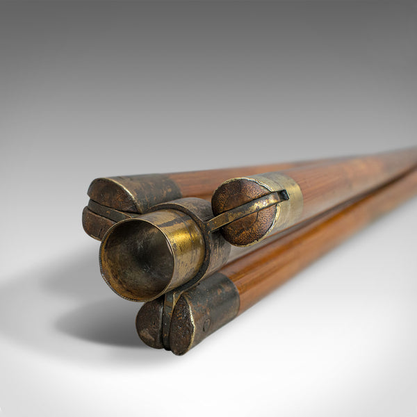 Compact Vintage Tripod, English, Bamboo, Brass, Telescope Stand, 20th Century - London Fine Antiques