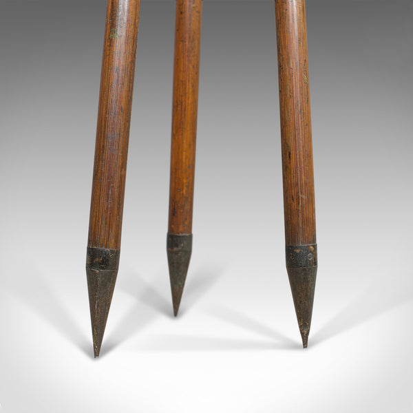 Compact Vintage Tripod, English, Bamboo, Brass, Telescope Stand, 20th Century - London Fine Antiques
