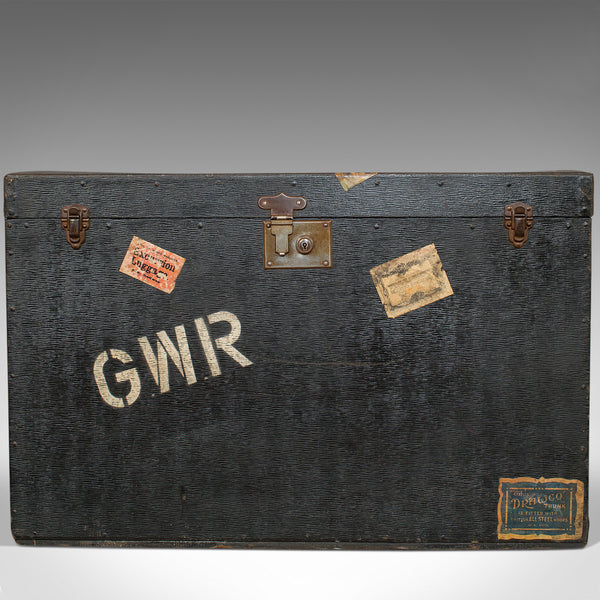 Antique Steamer Chest, English, Drawco, Carriage Trunk, Edwardian, Circa 1910 - London Fine Antiques