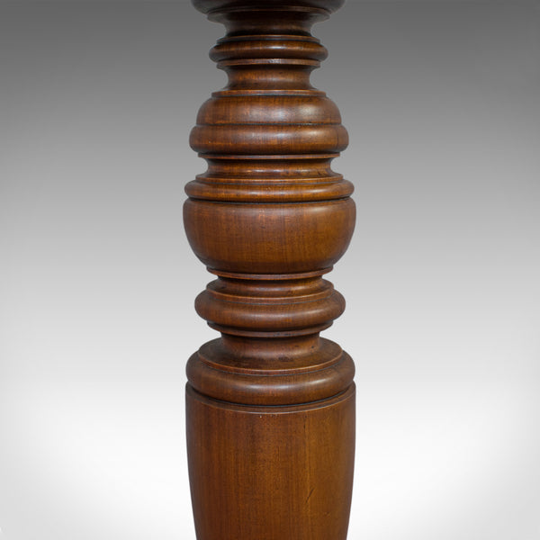 Vintage Torchere, English, Mahogany, Lamp, Plant, Stand, 20th Century, C.1970 - London Fine Antiques