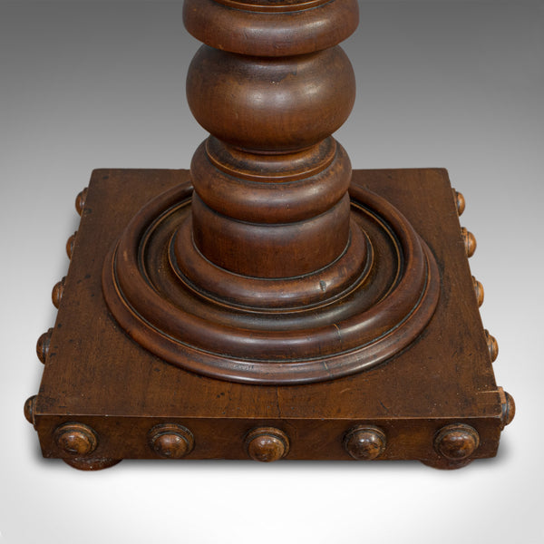 Vintage Torchere, English, Mahogany, Lamp, Plant, Stand, 20th Century, C.1970 - London Fine Antiques