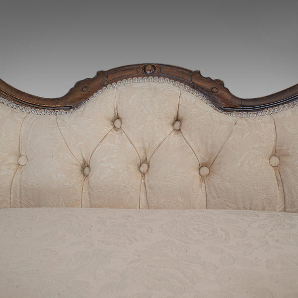 Antique Double Spoonback Sofa, English, Walnut, Camel Back, Victorian, 1850 - London Fine Antiques