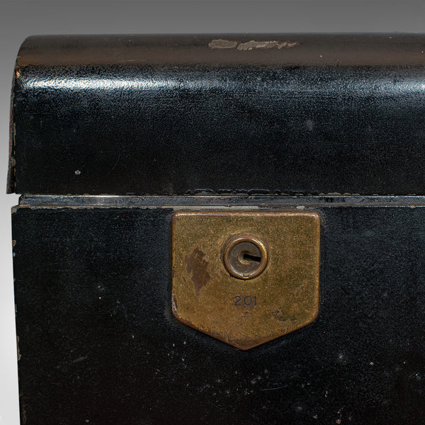 Vintage Deed Box, English, Art Deco, Iron, Document, Deposit, Chest, Circa 1930 - London Fine Antiques