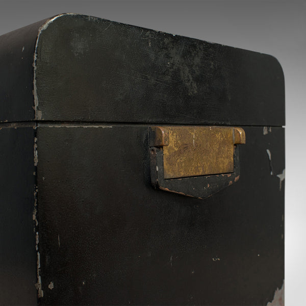 Vintage Deed Box, English, Art Deco, Iron, Document, Deposit, Chest, Circa 1930 - London Fine Antiques