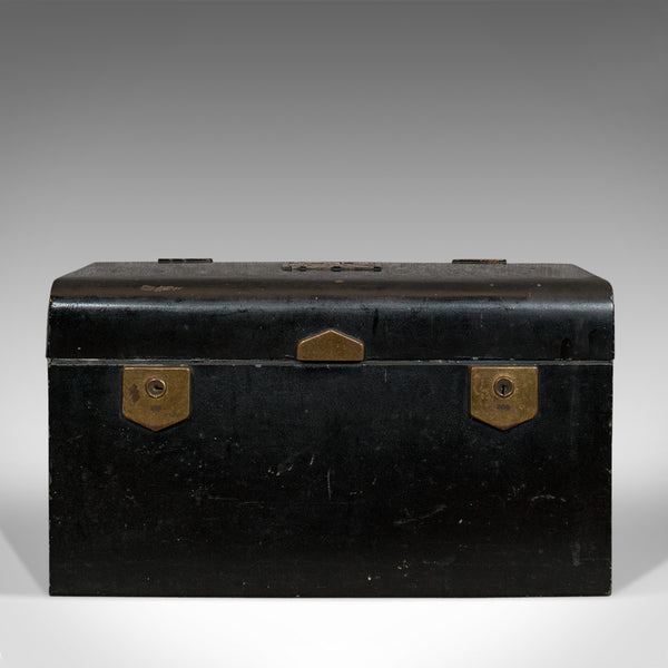 Vintage Deed Box, English, Art Deco, Iron, Document, Deposit, Chest, Circa 1930 - London Fine Antiques