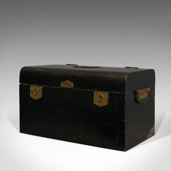 Vintage Deed Box, English, Art Deco, Iron, Document, Deposit, Chest, Circa 1930 - London Fine Antiques