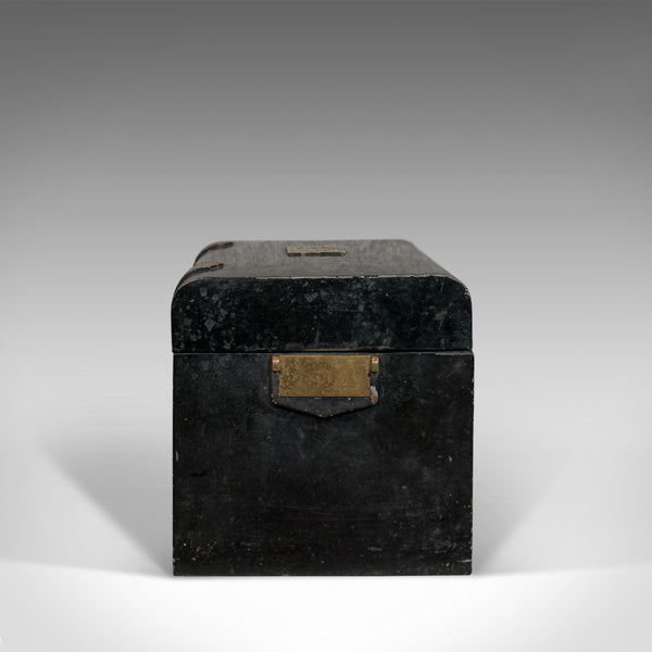Vintage Deed Box, English, Art Deco, Iron, Document, Deposit, Chest, Circa 1930 - London Fine Antiques