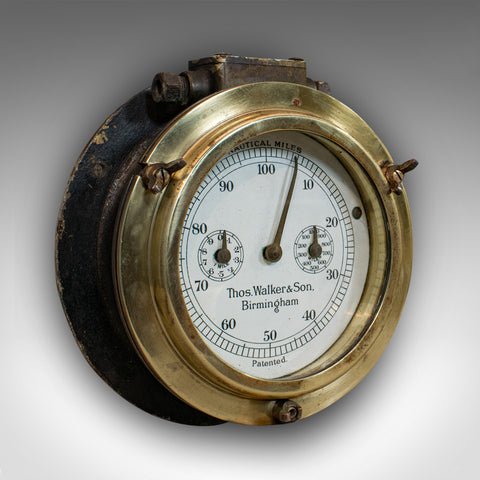 Antique Ships Log, English, Brass, Maritime, Mileage Log, Desk Ornament, 1920 - London Fine Antiques