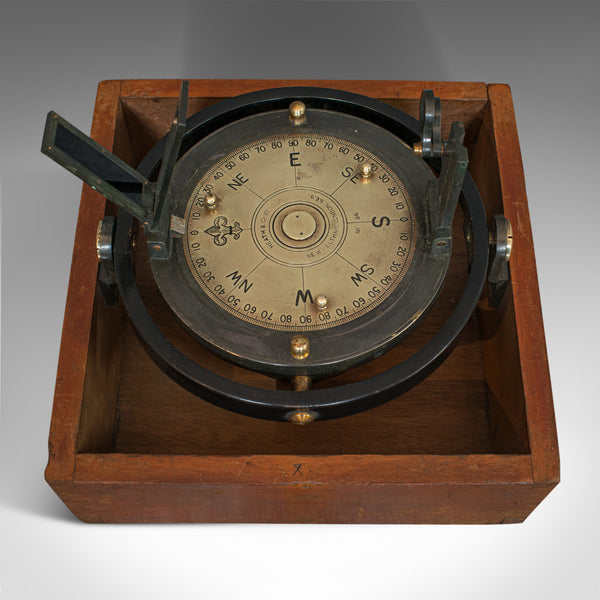 Vintage Ships Bearing Plate, English, Maritime, Compass, Navigation, Ornament - London Fine Antiques