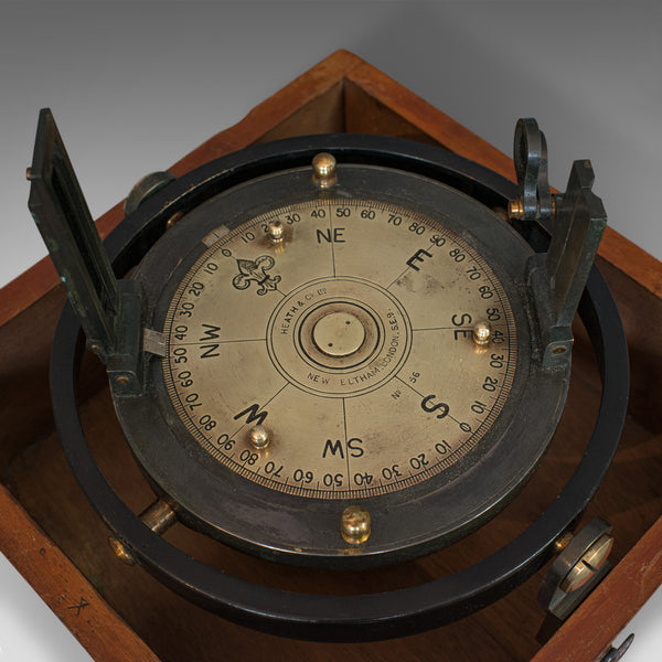 Vintage Ships Bearing Plate, English, Maritime, Compass, Navigation, Ornament - London Fine Antiques